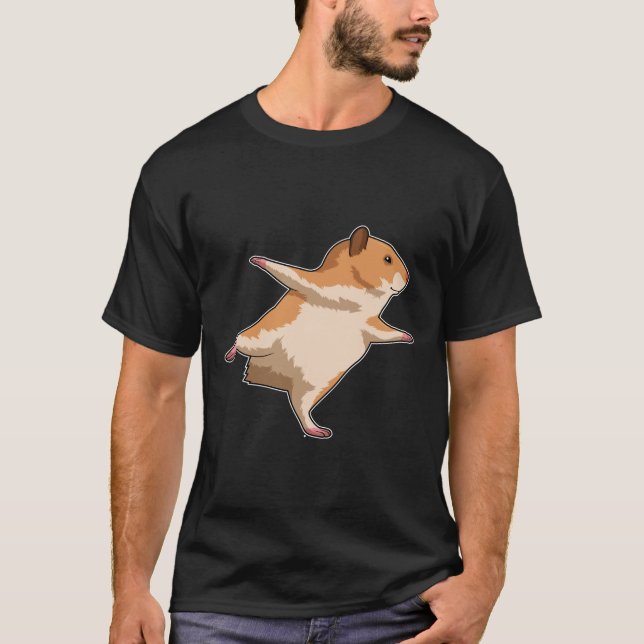 Camiseta Hámster en las Piernas Stretching de Yoga (Anverso)