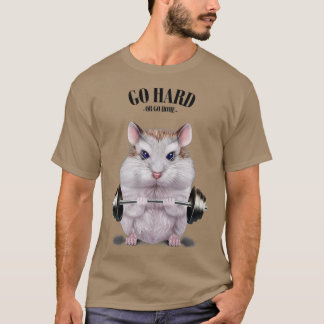 Camiseta Hámster enano entrenamiento muscular Halterofilia