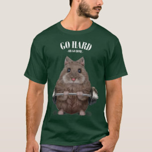 Camiseta Hámster enano entrenamiento muscular Halterofilia 