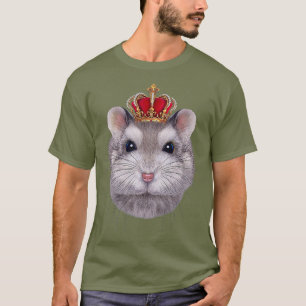 Camiseta Hamster enano y gris del rey llevando un Imperio