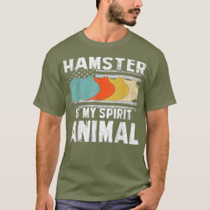 Camiseta Hamster es mi Spriririt Animal Vintage American