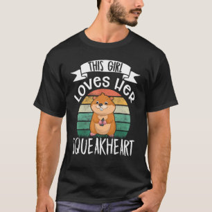 Camiseta Hámster Esta Chica Ama a Su Retro Hámster Squeakhe
