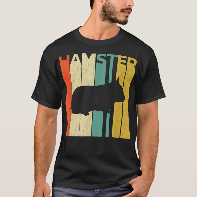 Camiseta Hámster estilo vintage Retro Lover (Anverso)