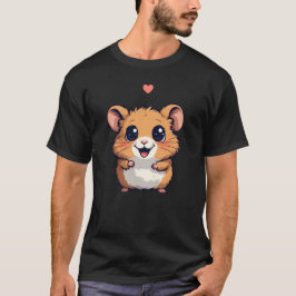 Camiseta Hamster Feliz y Adorable con Corazón - Ani de Dibu