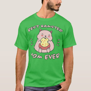 Camiseta Hamster femenino dice que la mejor madre de hamste