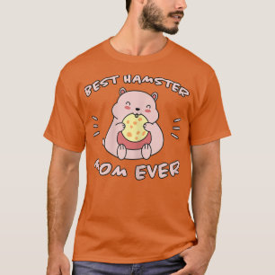 Camiseta Hamster femenino dice que la mejor madre de hamste