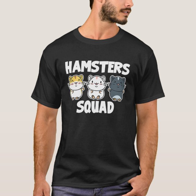 Camiseta Hamster For Guinea Pig   Hamsters Squad (Anverso)