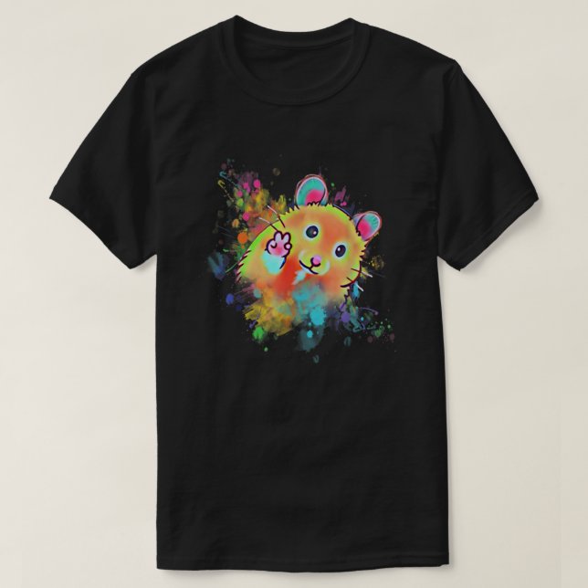 Camiseta Hamster Gracioso T Para Niños, Chicas, Hombres, Mu (Diseño del anverso)