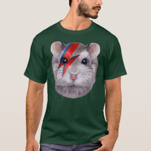 Camiseta Hamster gris enano con perno rojo relámpago