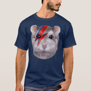 Camiseta Hamster gris enano con perno rojo relámpago