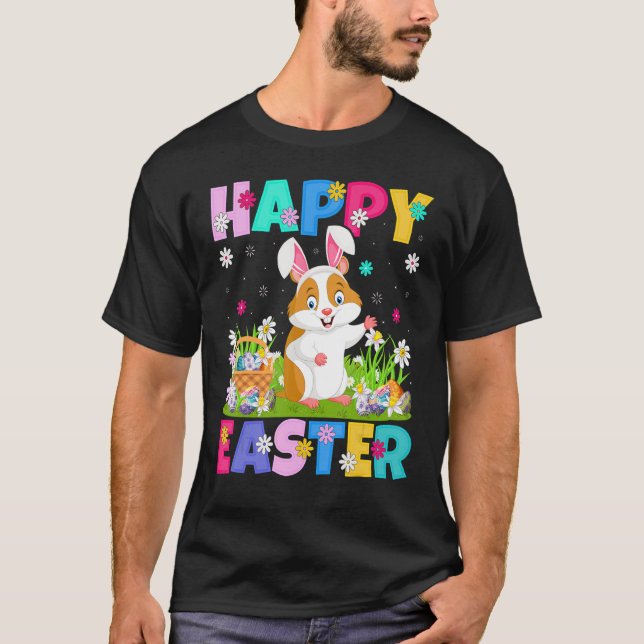 Camiseta Hamster Happy Easter Bunny Hamster Easter Sunday (Anverso)