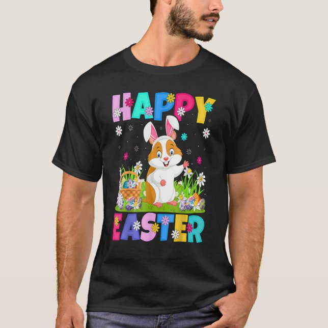 Camiseta Hamster Happy Easter Bunny Hamster Easter Sunday (Anverso)