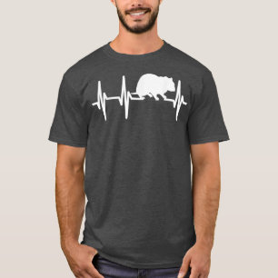 Camiseta Hamster Heartbeat Gift Lover Heart Beat Mom Dad
