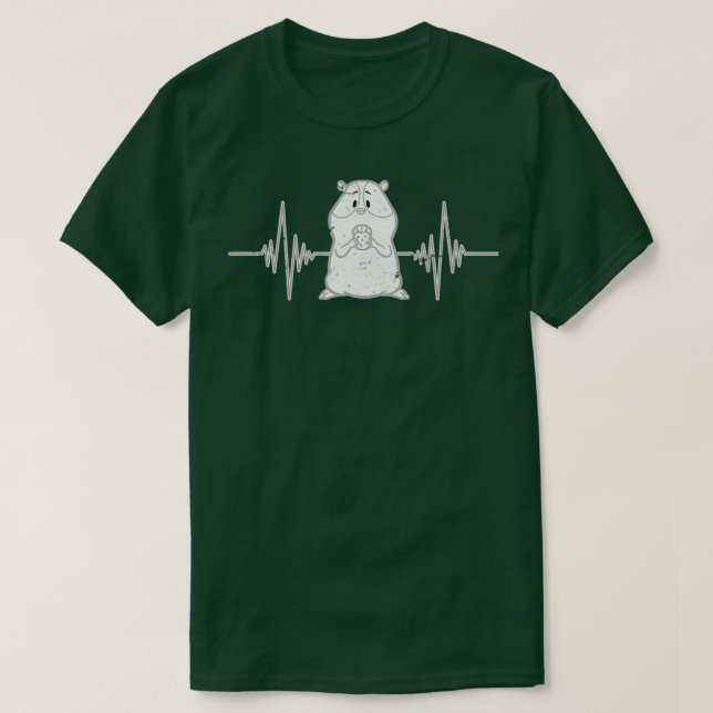 Camiseta Hamster Heartbeat Hamster (Diseño del anverso)