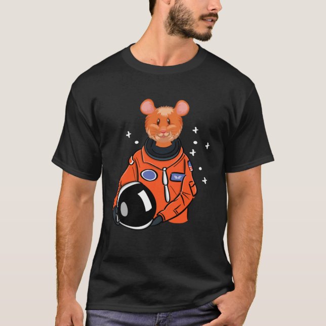 Camiseta Hamster in Space Astronaut (Anverso)