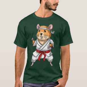 Camiseta Hamster Karate Ninja Jiu-Jitsu Judo Taekwondo