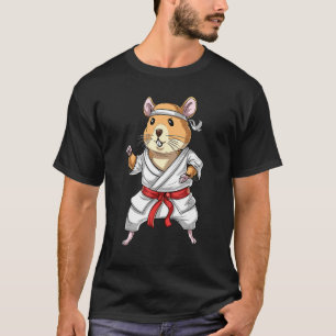Camiseta Hamster Karate Ninja Jiu-Jitsu Judo Taekwondo Mart