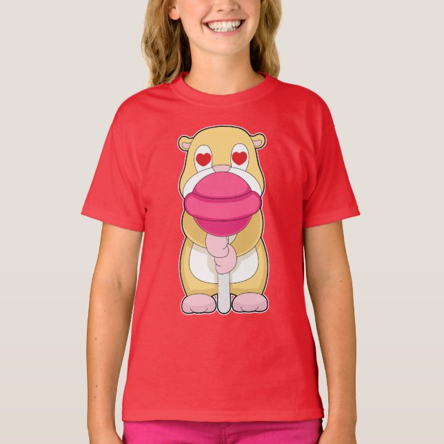 Camiseta Hamster Lollipop (Anverso)