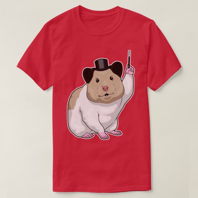 Camiseta Hamster Magician Magic Wand (Diseño del anverso)