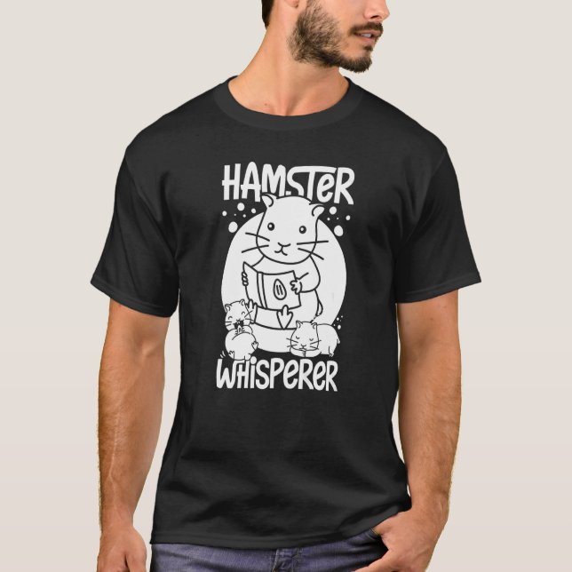 Camiseta Hámster Mascota Animal Cute Cages Ball Wheel Food  (Anverso)