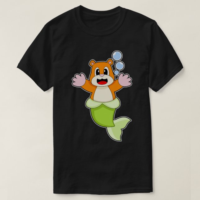 Camiseta Hamster Mermaid (Diseño del anverso)