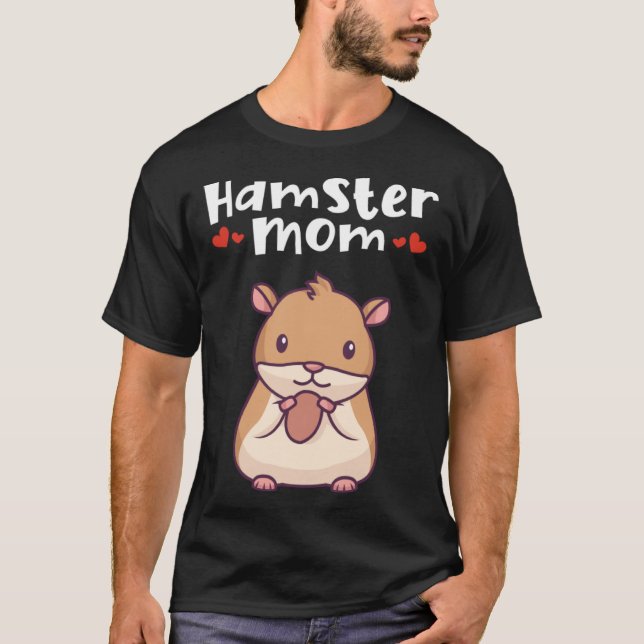 Camiseta Hamster Mom Dwarf Syrian Golden European  Hamster (Anverso)