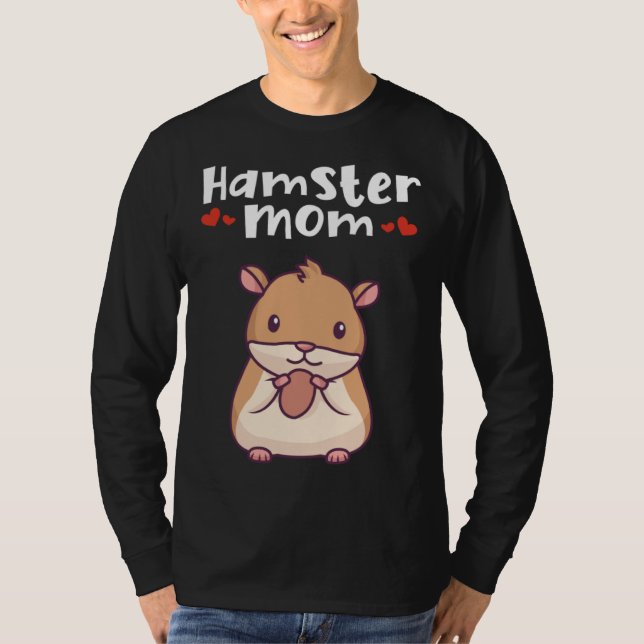 Camiseta Hamster Mom Dwarf Syrian Golden European  Hamster (Anverso)
