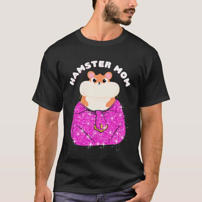 Camiseta Hamster Mom Dwarth Syrian European Golden Hamster (Anverso)