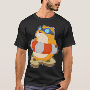 Camiseta Hámster Natación
