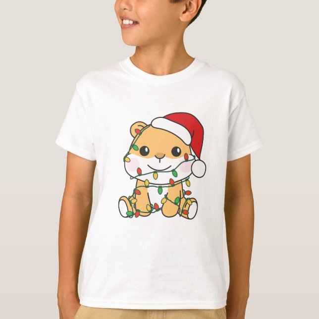 Camiseta Hámster Navidades Animales de Invierno Holiday Ham (Anverso)