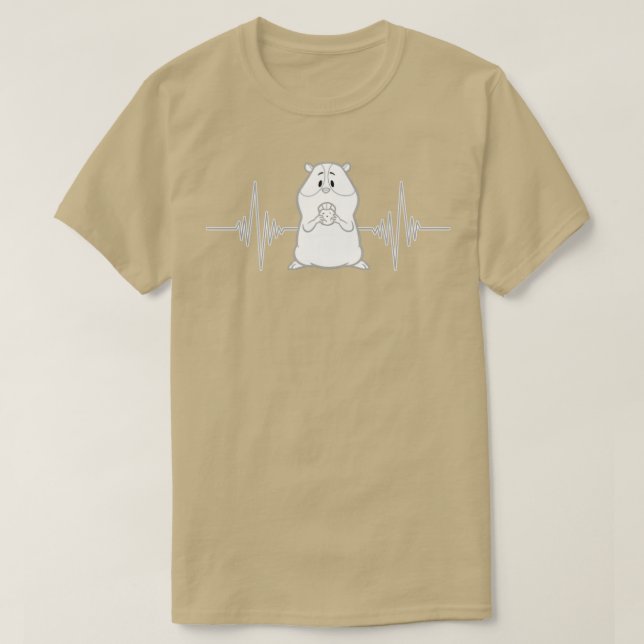 Camiseta Hamster Owner Gift Love Heartbeat Hamster (Diseño del anverso)