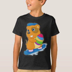 Camiseta Hámster Pascua Snowboard