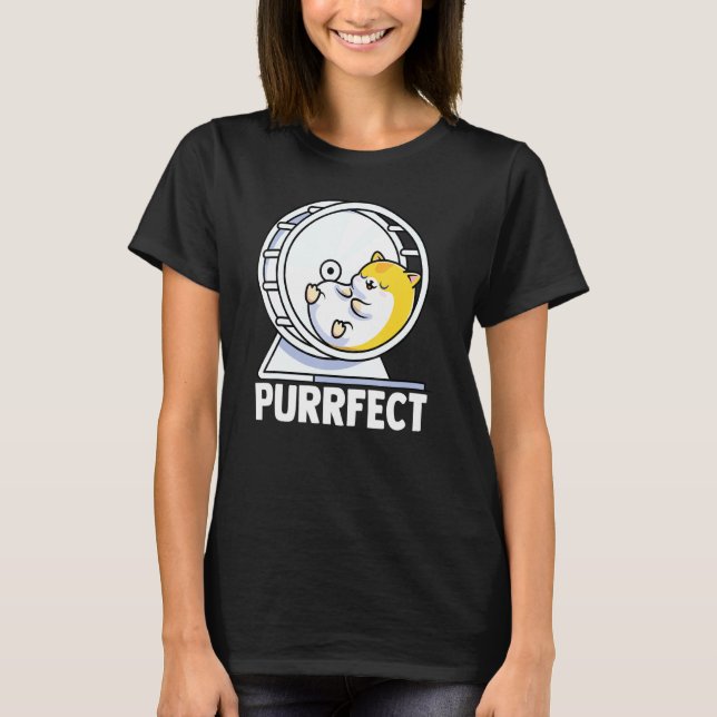 Camiseta Hámster Purrfect Wheel Hamster Ball Hamster (Anverso)