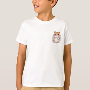 Camiseta Hámster Regordete Apretado en Tarro para Niños