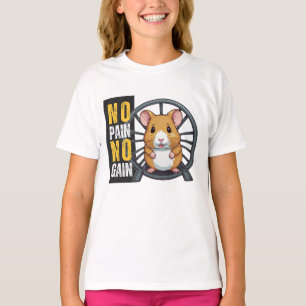 Camiseta Hamster, sin dolor ni ganancia