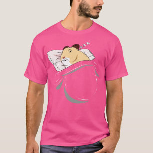 Camiseta Hamster Sleeping Animal Nap Napping Slumber