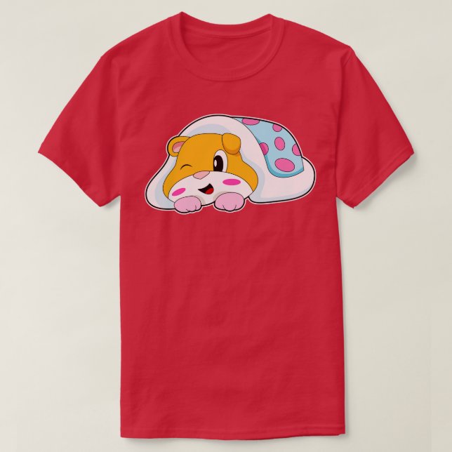 Camiseta Hamster Sleeping Blanket (Diseño del anverso)