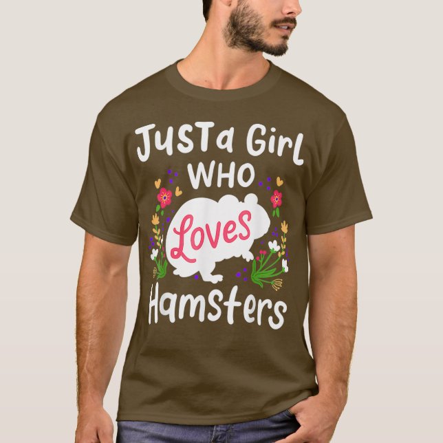 Camiseta Hámster Sólo Un Chica Al Que Le Encanta El Regalo  (Anverso)