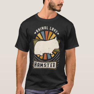 Camiseta Hámster Vintage Clásico Retro Animal
