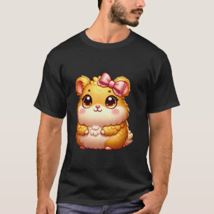 Camiseta Hamster Wearing Coquette Bow Mascota Animal Women 