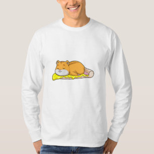 Camiseta Hamster y pizza con queso