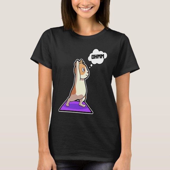 Camiseta Hamster Yoga Poses Sport Gymnastics Ohm Heartbeat  (Anverso)