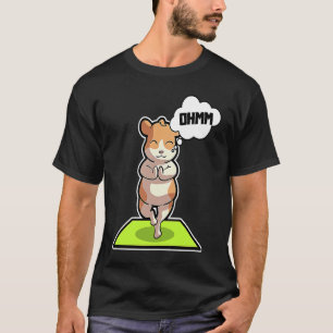 Camiseta Hamster Yoga Posts Sport Gymnastics Ohm Heartbeat