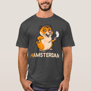 Camiseta Hamsterdam Hamster Amsterdam Joint Weed Stoner