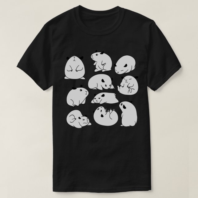 Camiseta ¡Hamsters! (Diseño del anverso)