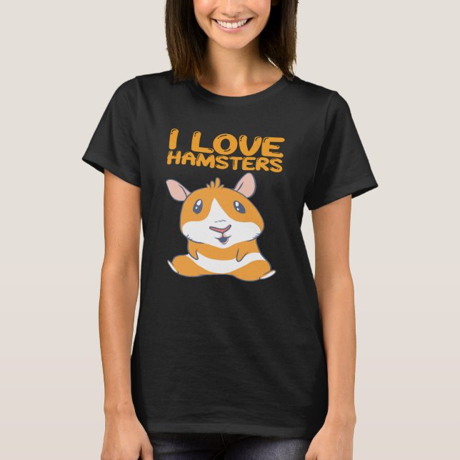 Camiseta Hámsters - Amo a los Hámsters (Anverso)
