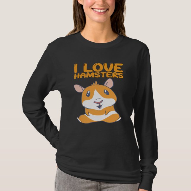 Camiseta Hamsters - Amo Hamsters (Anverso)