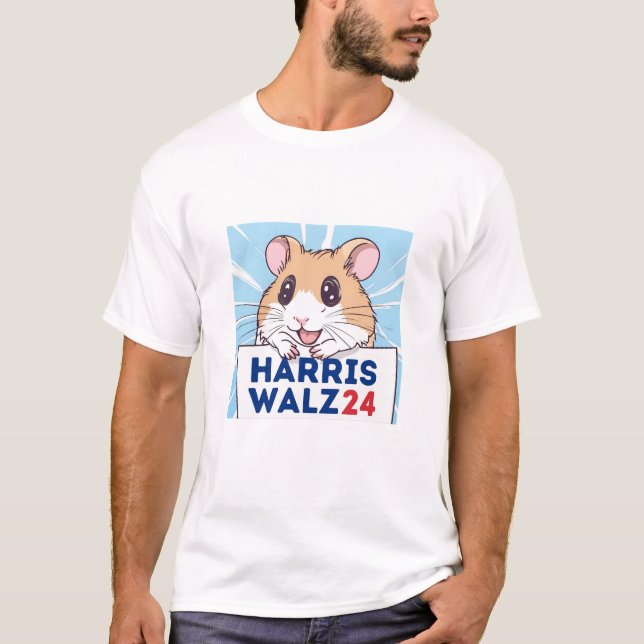 Camiseta Hamsters for Harris Walz en las divertidas eleccio (Anverso)