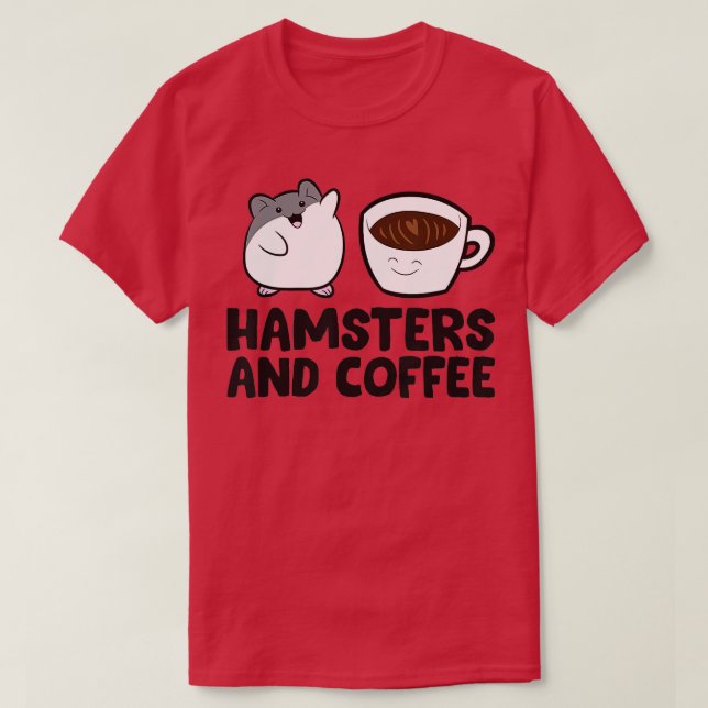 Camiseta Hamsters Y Café (Diseño del anverso)