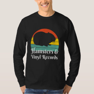 Camiseta Hámsters y discos de vinilo